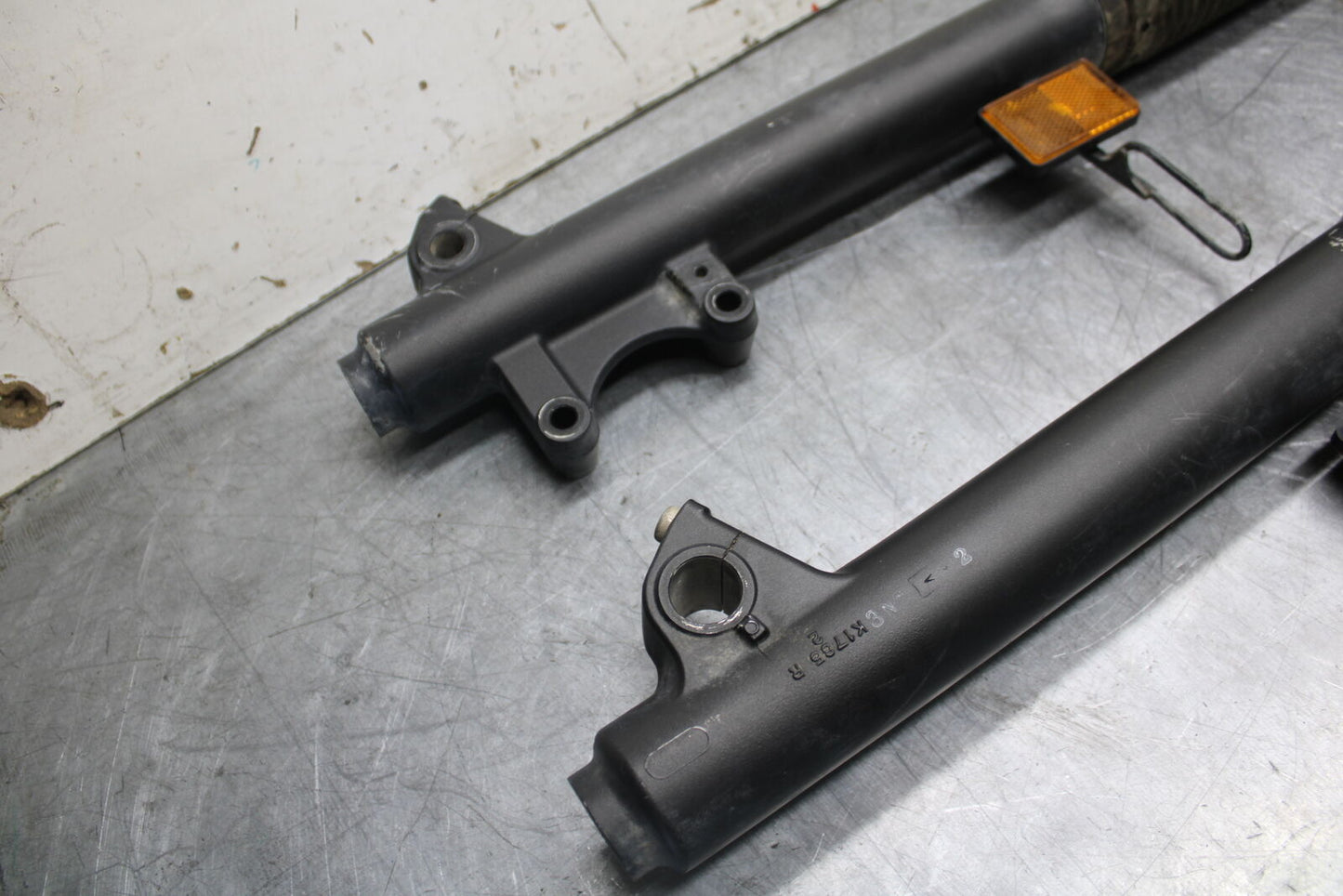 08-18 KAWASAKI KLR650 FRONT FORKS SHOCK SUSPENSION SET PAIR BB707