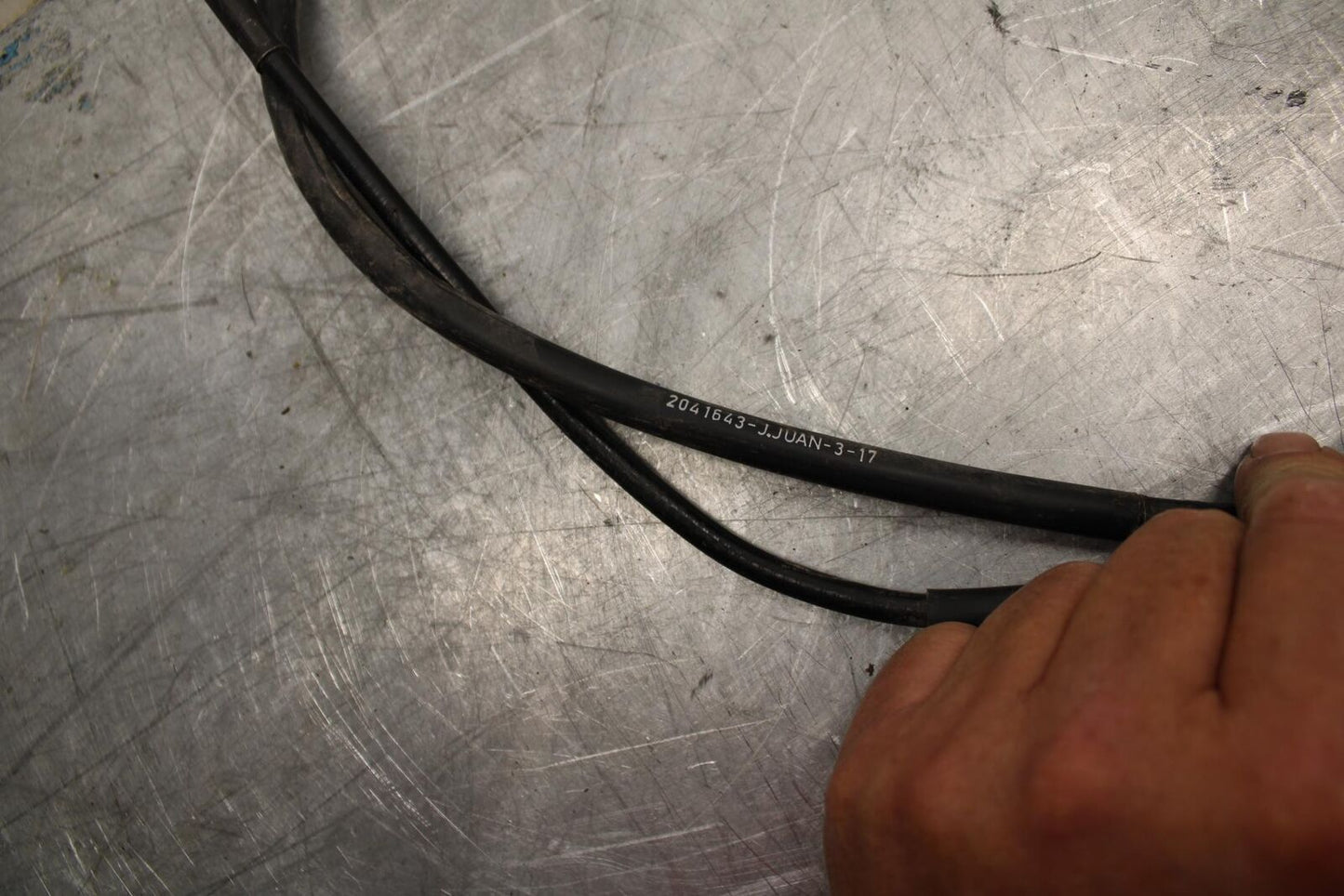 17-21 TRIUMPH STREET TRIPPLE R ABS CLUTCH CABLE LINE bb452
