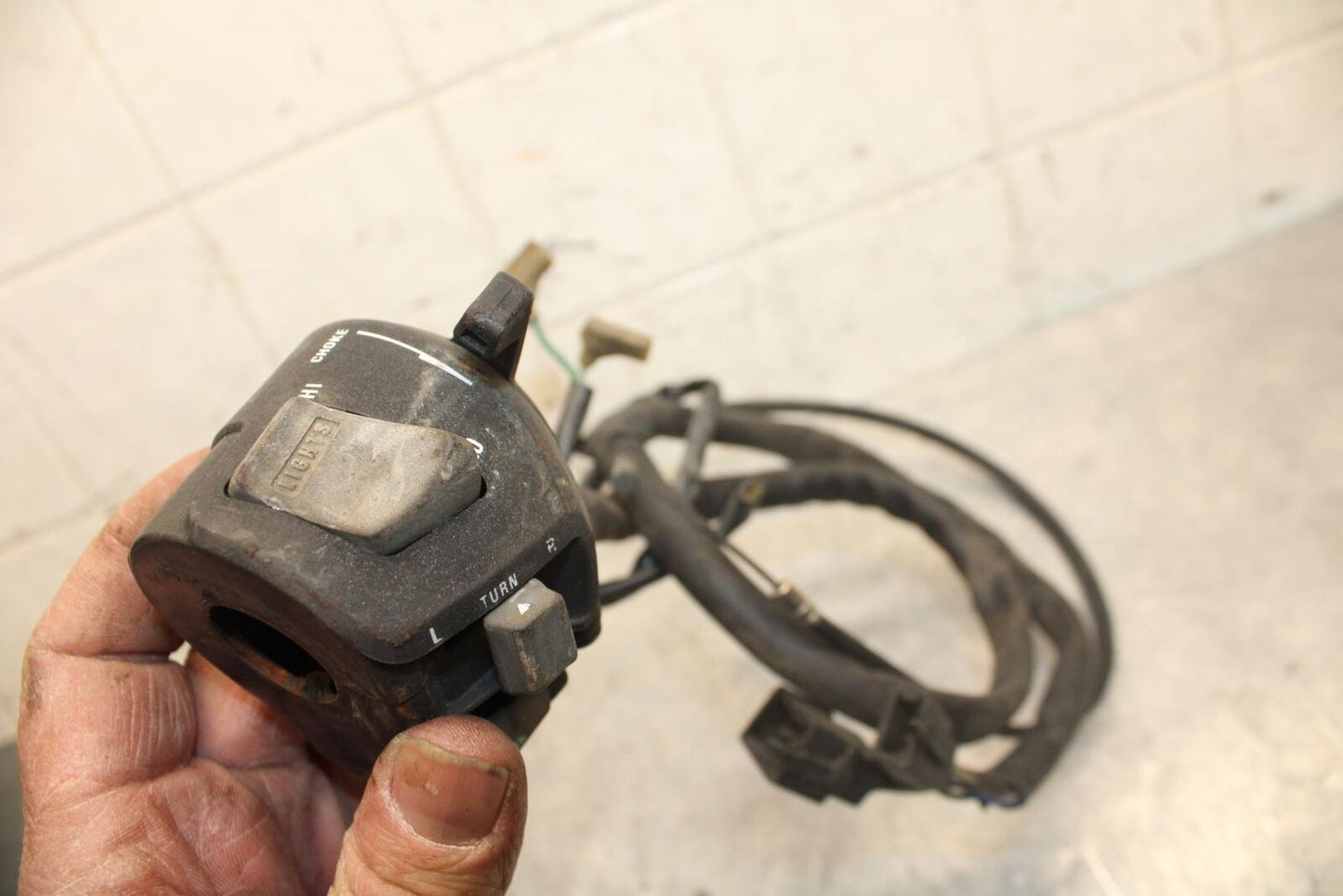 1992 Honda CBR600F2 LEFT CLIP ON HANDLE HORN SIGNALS SWITCH SWITCHES BB40
