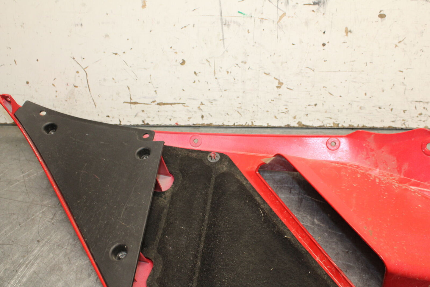 08-13 DUCATI 848 EVO RIGHT LOWER MID UPPER SIDE FAIRING COWL BB667