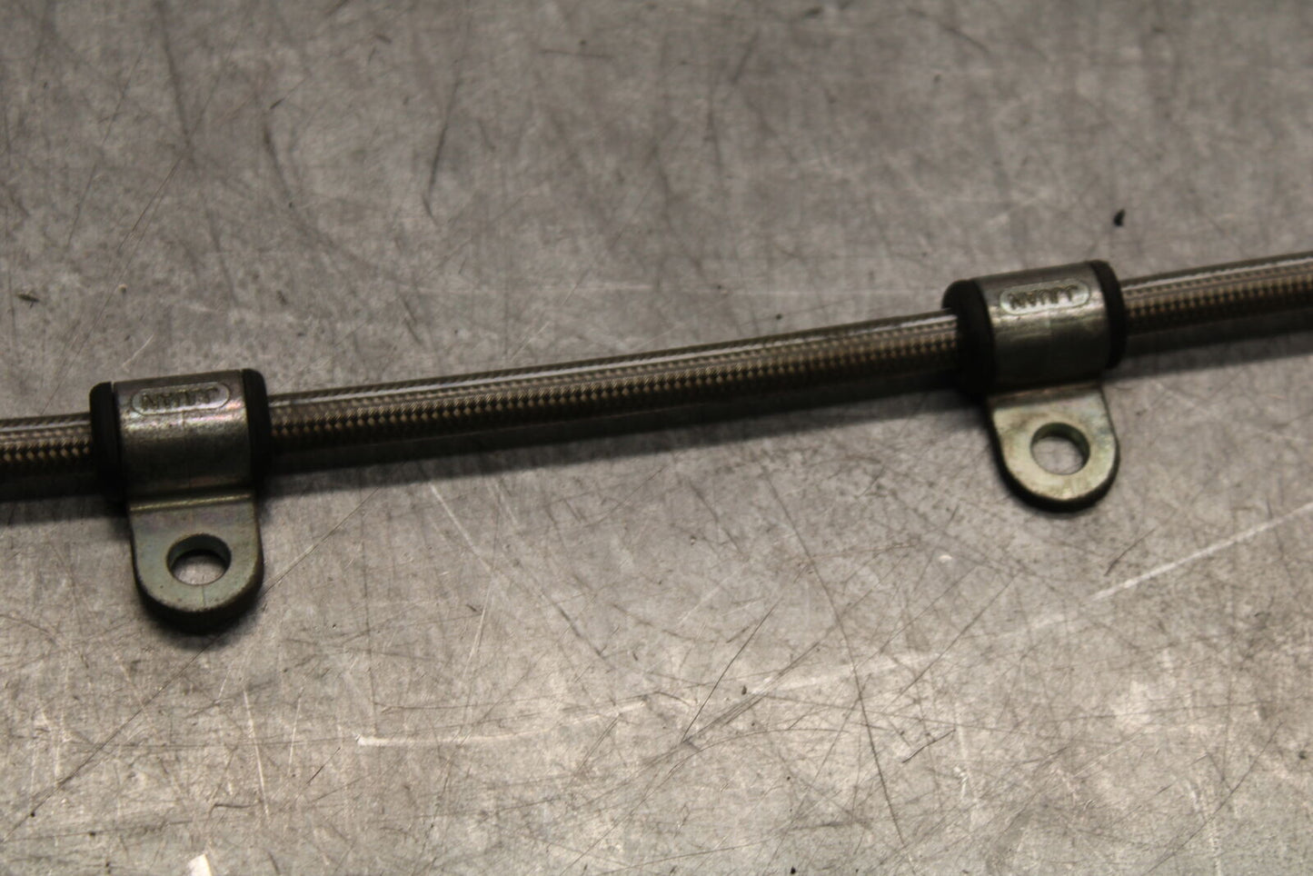 07-08 TRIUMPH DAYTONA 675 BRAIDED REAR BACK BRAKE HOSE FLUID LINE BB685
