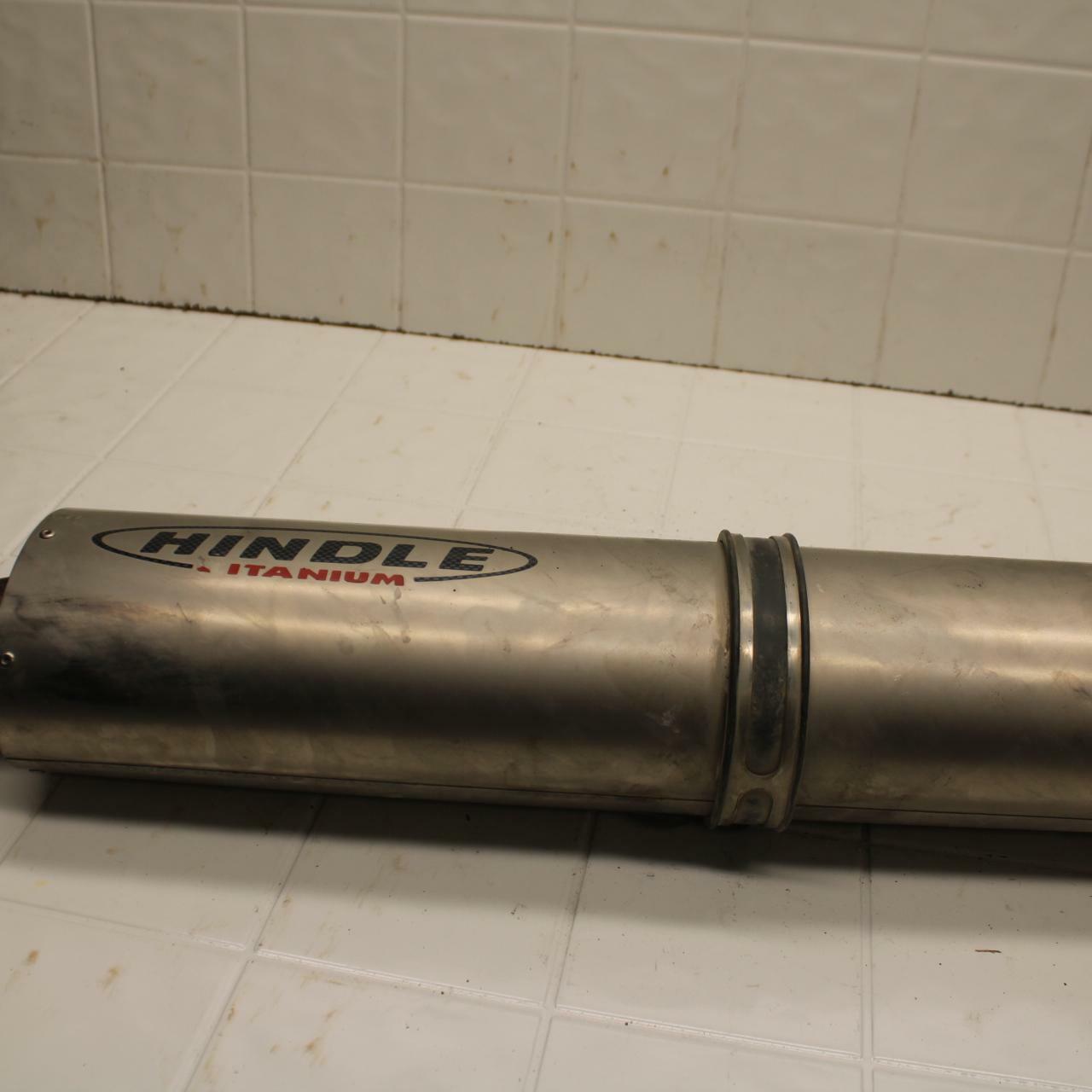 01-02 SUZUKI GSXR750 HINDLE EXHAUST PIPE MUFFLER SLIP ON CAN SILENCER BB402