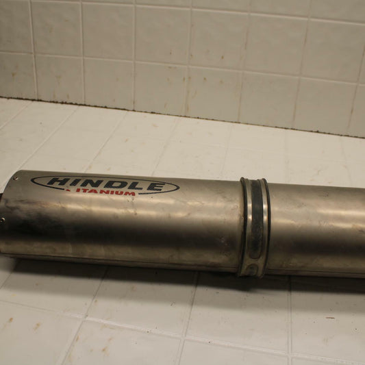 01-02 SUZUKI GSXR750 HINDLE EXHAUST PIPE MUFFLER SLIP ON CAN SILENCER BB402