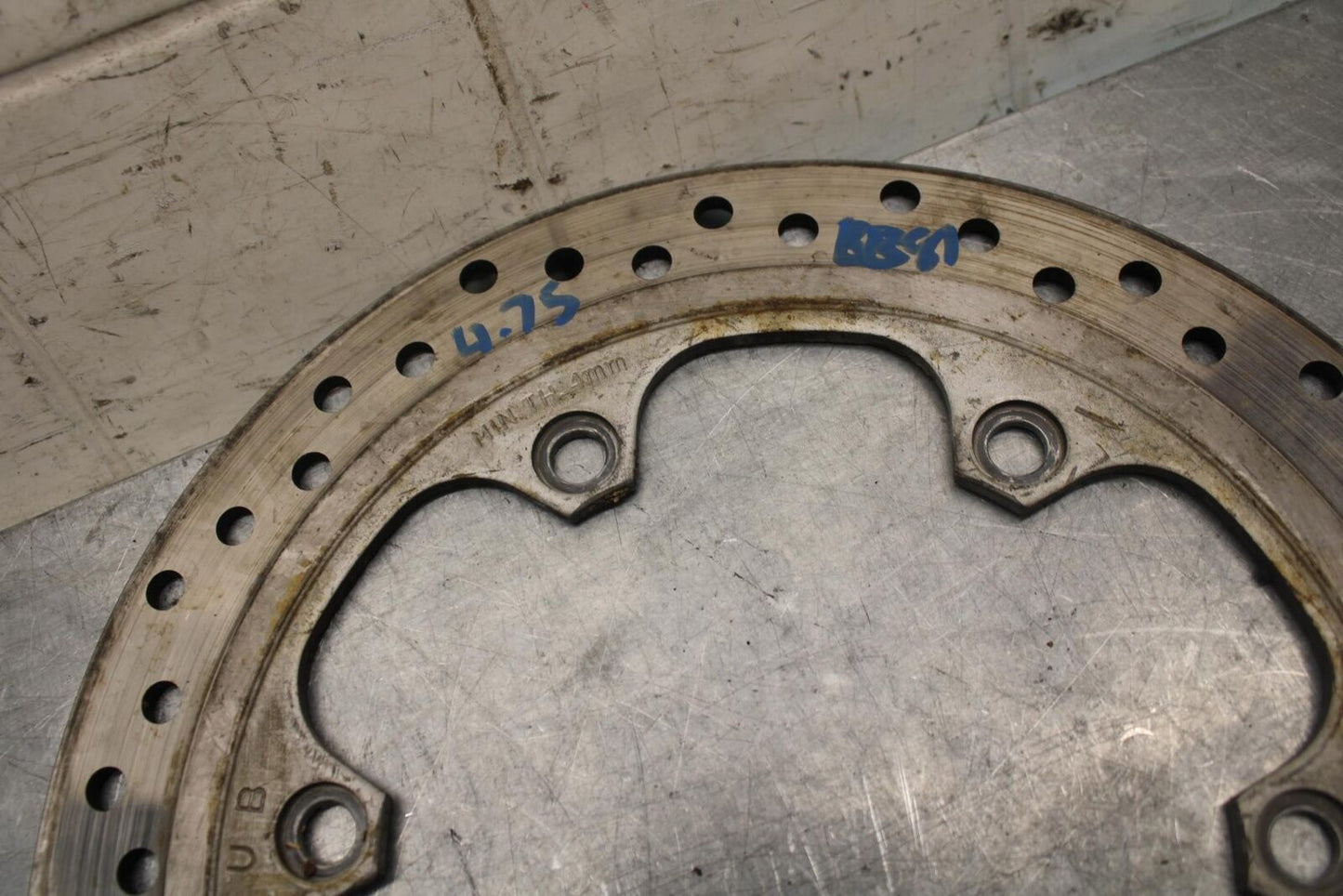 1992 Honda CBR600F2 FRONT LEFT RIGHT BRAKE ROTORS DISCS 45251-MV9-000 BB40