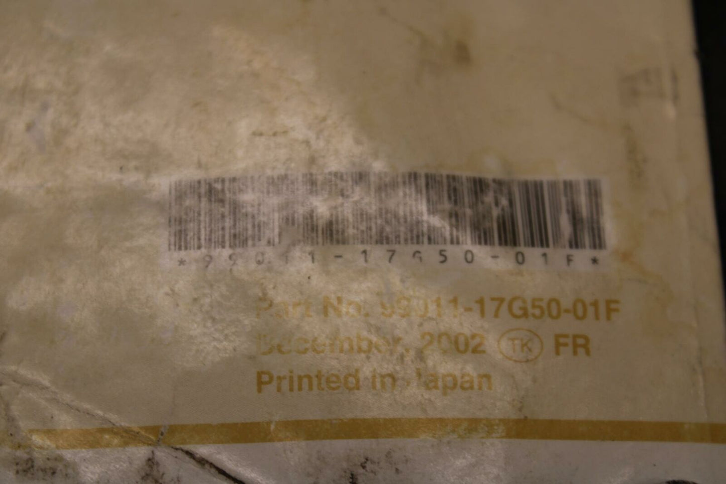 03 SUZUKI SV650S ORIGINAL FRENCH OWNERS MANUAL MANUEL DU PROPRIETAIRE  BB219