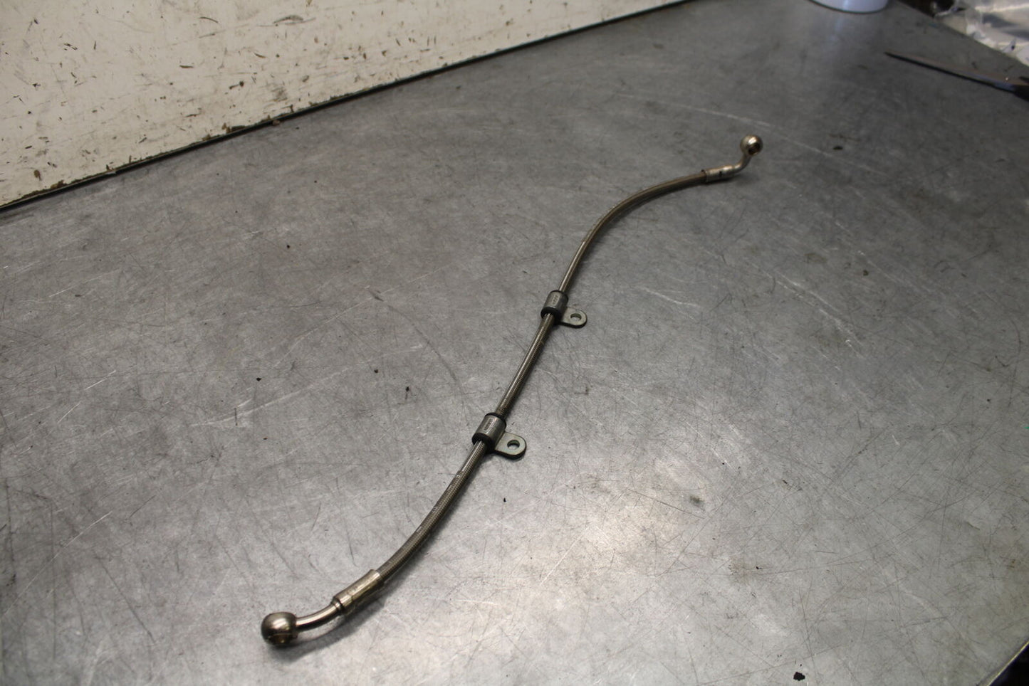 07-08 TRIUMPH DAYTONA 675 BRAIDED REAR BACK BRAKE HOSE FLUID LINE BB685