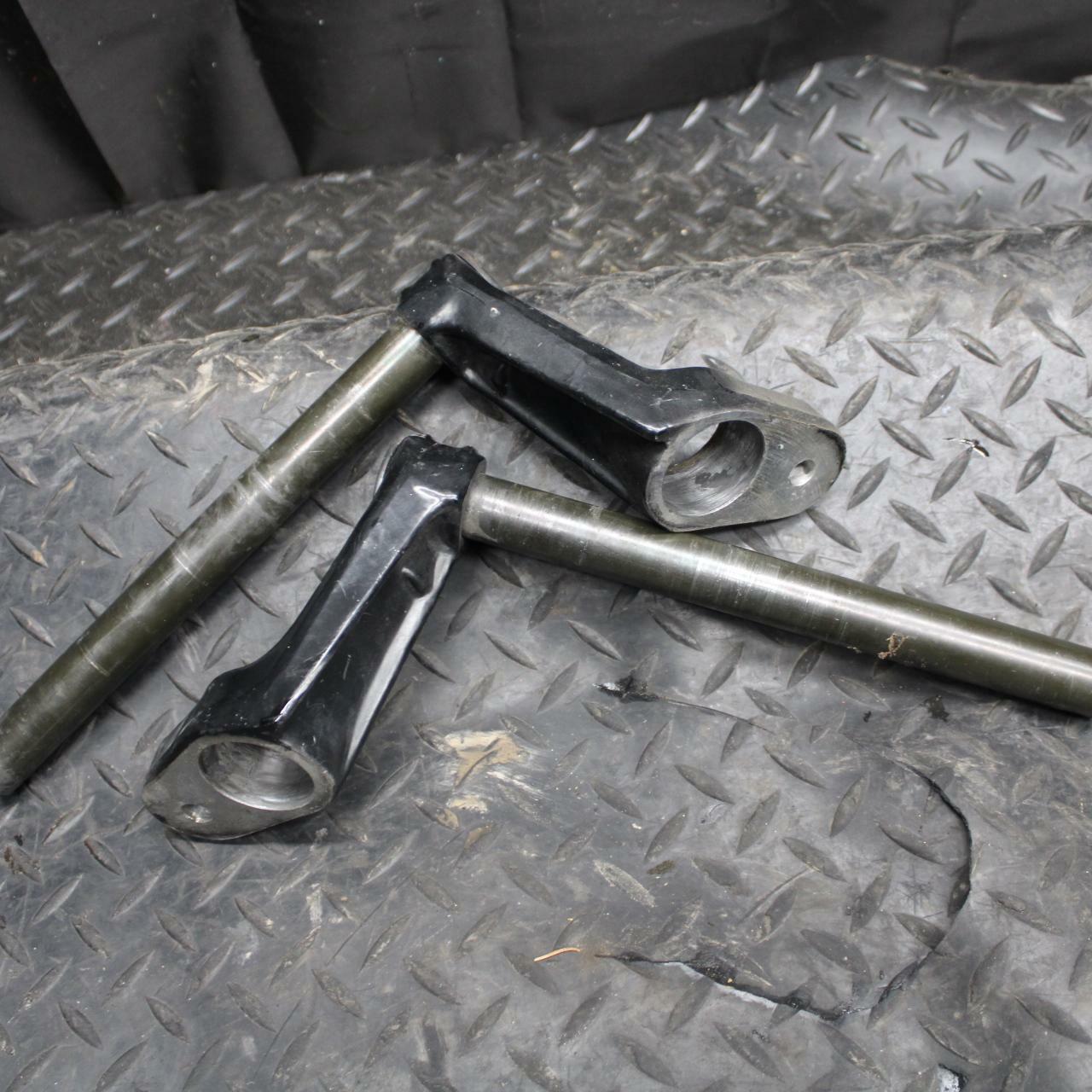 86 SUZUKI GS750ES LEFT RIGHT CLIP ON ONS HANDLEBARS PAIR SET BB233