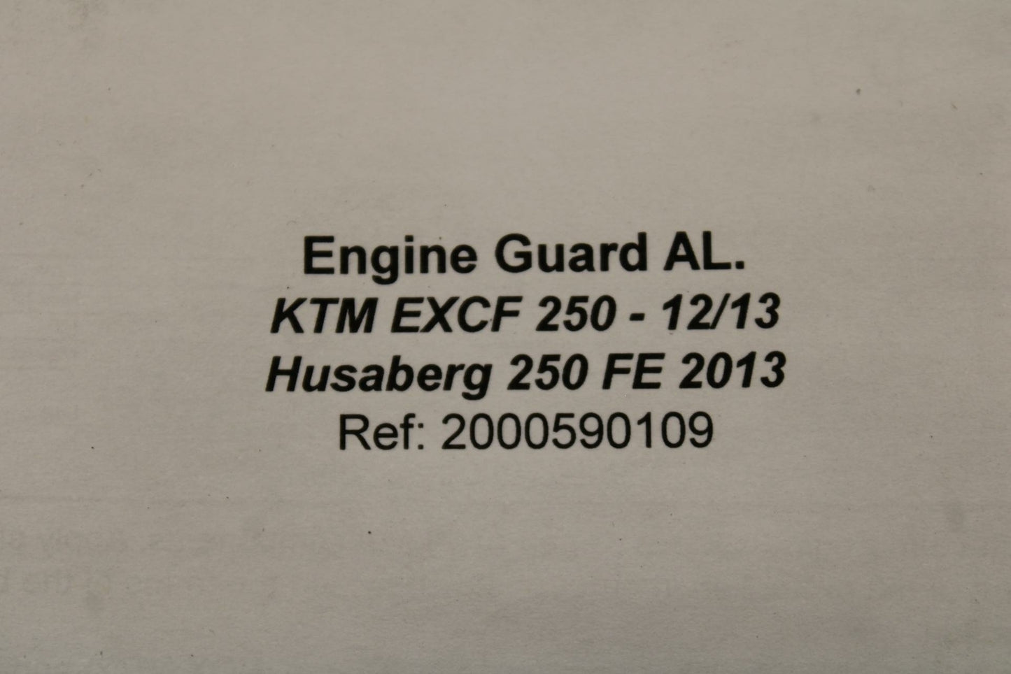 12-13 KTM 250 EXC F CROSSPRO LOWER BOTTOM SKID PLATE GUARD SHIELD
