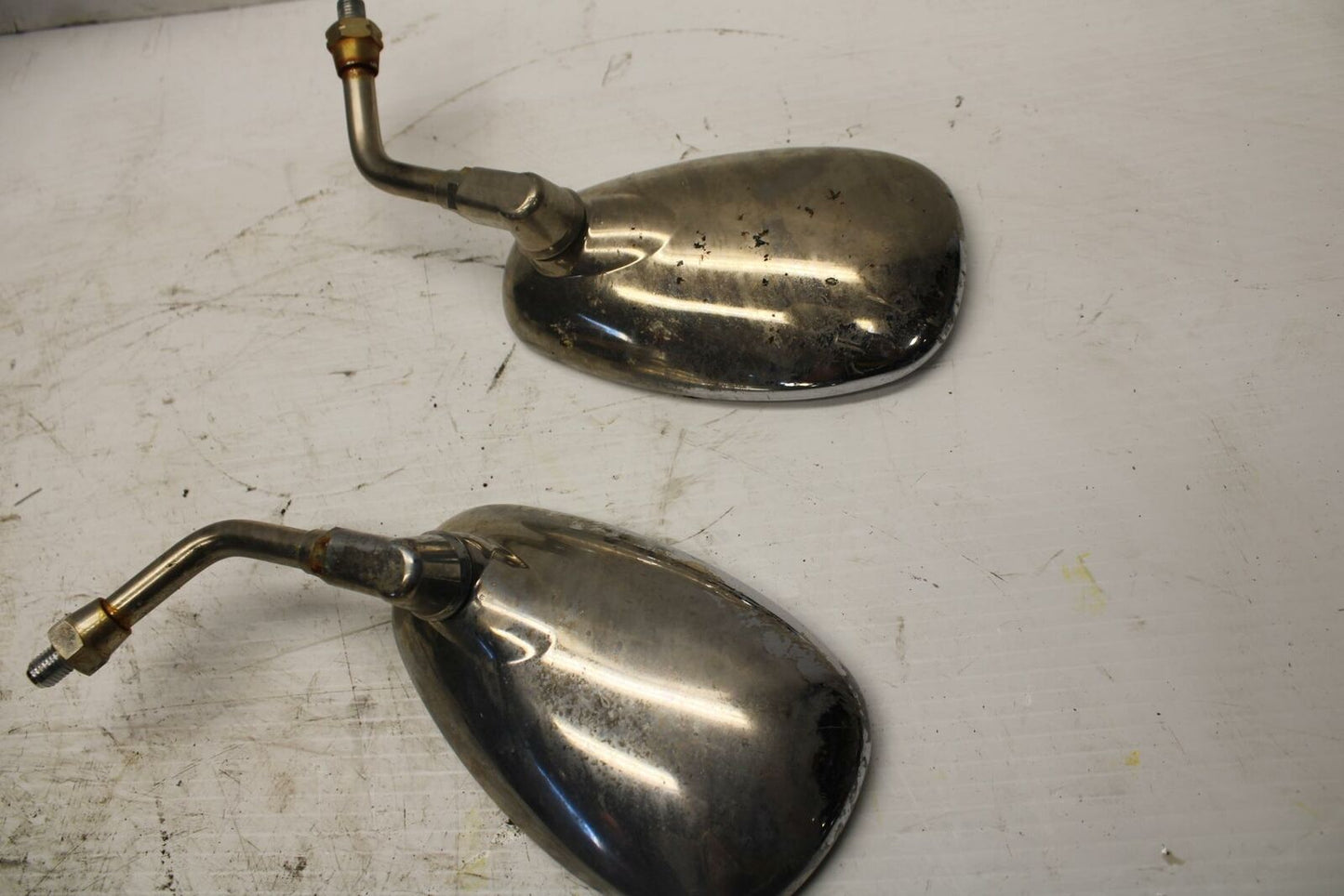 03-04 YAMAHA ROAD STAR 1600 REAR VIEW MIRROR SET PAIR MIRRORS BB279