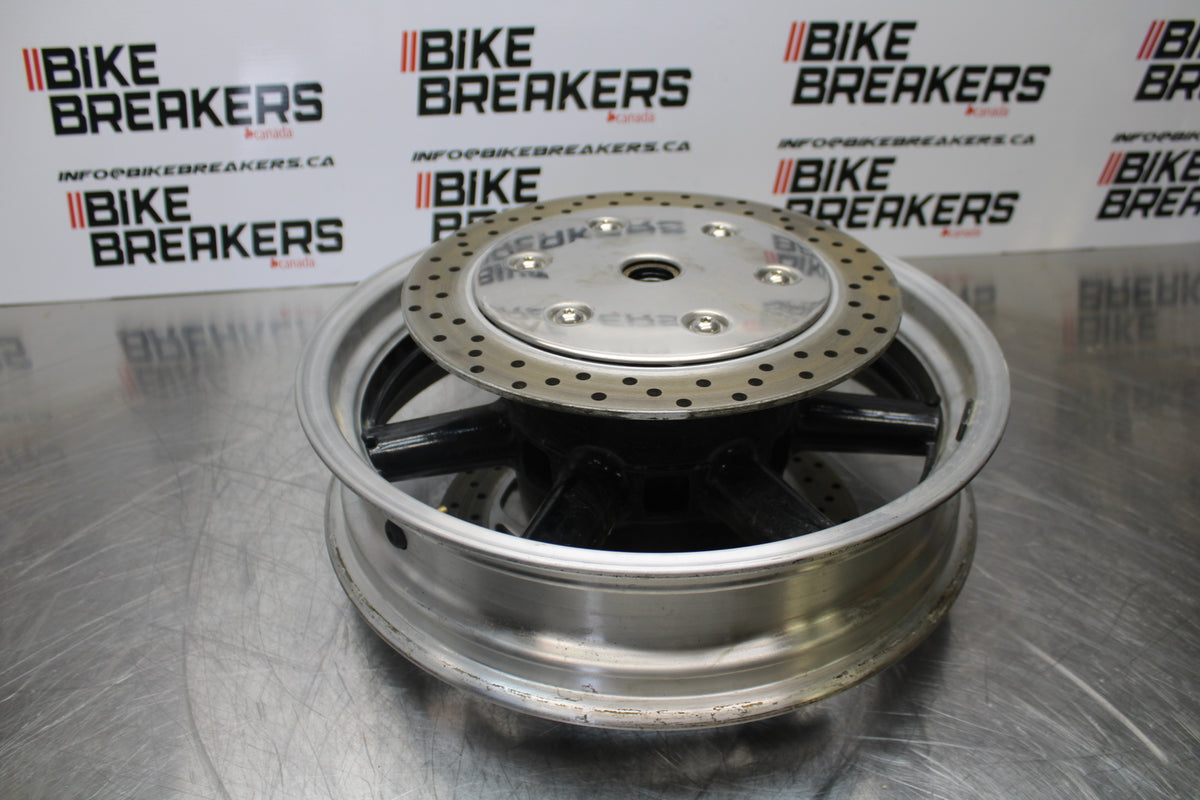 09 YAMAHA ROYAL STAR XVZ1300TF VENTURE FRONT WHEEL FRONT RIM & ROTORS BB151