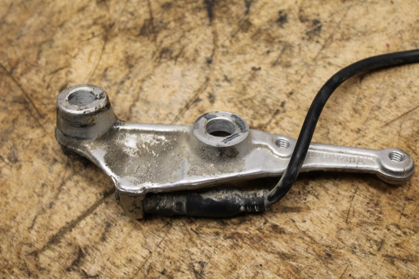 04-07 DUCATI ST3 RIGHT REARSET BRAKE FOOT PEDAL MOUNT SUPPORT BB347