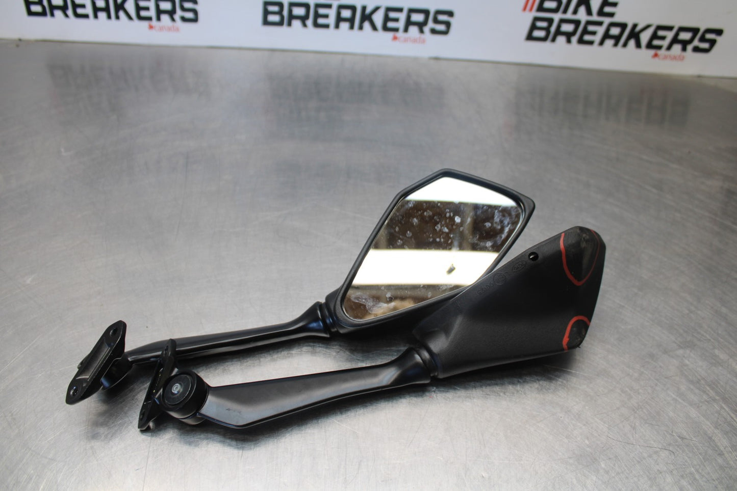 18-23 KAWASAKI NINJA 400 EX400 ABS REAR VIEW MIRROR SET PAIR MIRRORS BB192