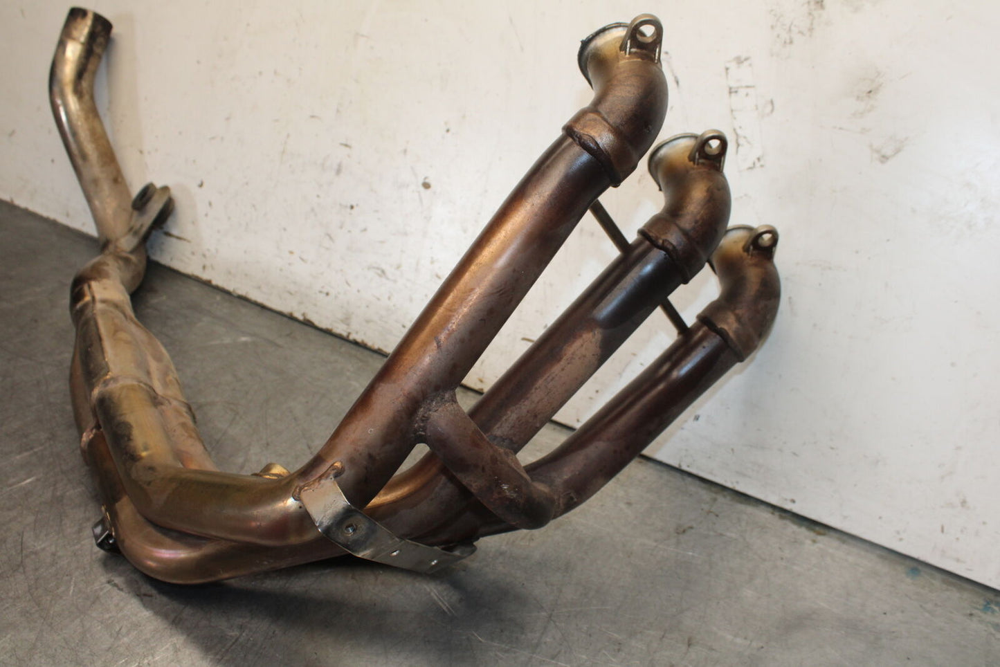01-06 TRIUMPH TIGER 955I EXHAUST HEADER PIPES MANIFOLD BB693