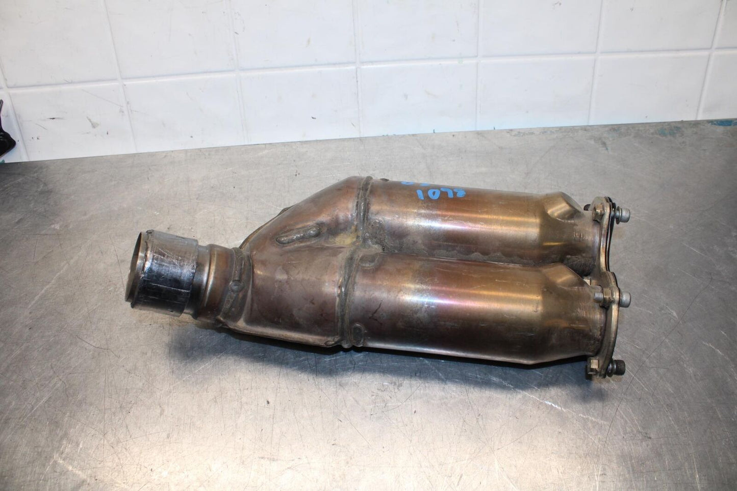 2008 Ducati 1098 EXHAUST MIDPIPE MID MIDDLE PIPE COLLECTOR BB581