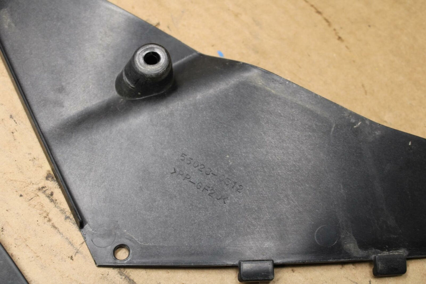 09-12 KAWASAKI NINJA ZX6R RIGHT LEFT INNER FAIRINGS COWLS PANELS TRIMS BB383