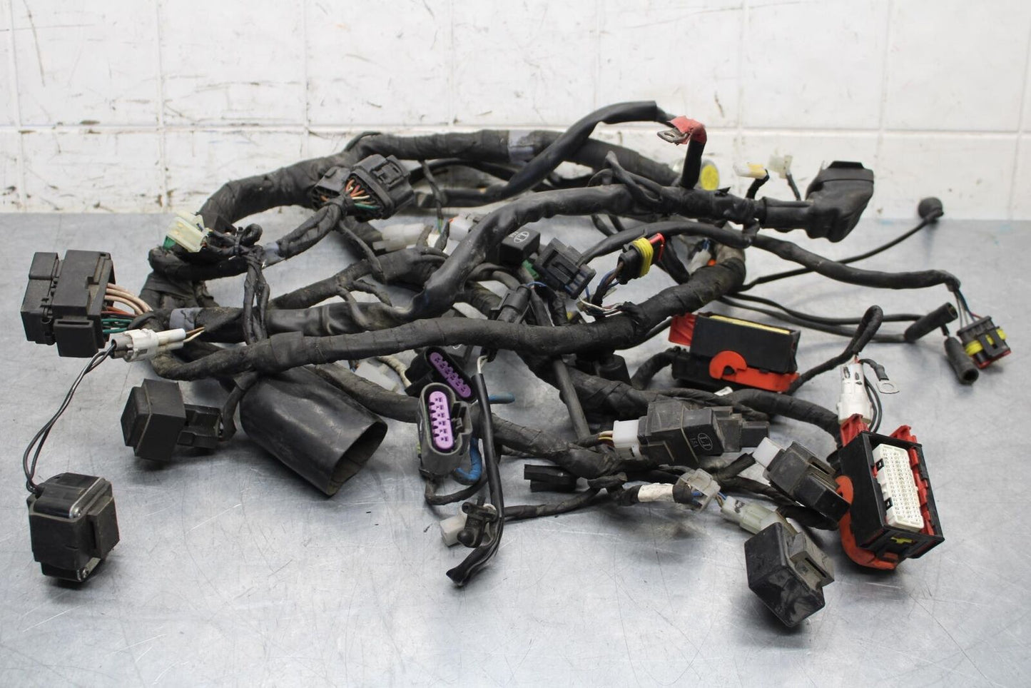 2008 Aprilia Shiver 750 SL750 MAIN ENGINE WIRING HARNESS MOTOR WIRE LOOM BB551