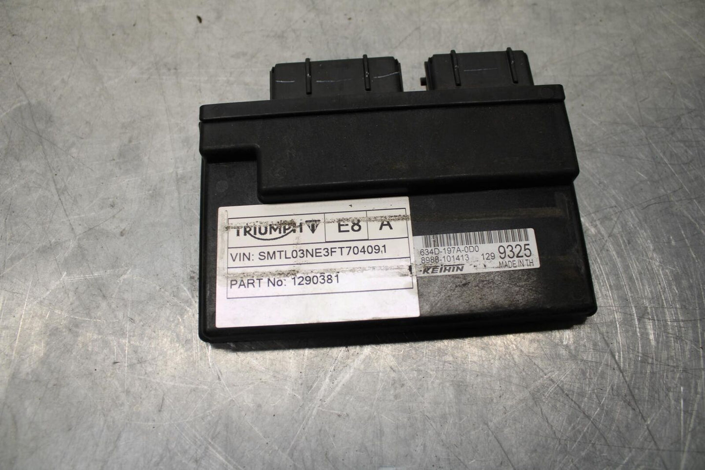 14-15 TRIUMPH STREET TRIPLE R ECU COMPUTER CONTROLLER UNIT BLACK BOX ECM BB441
