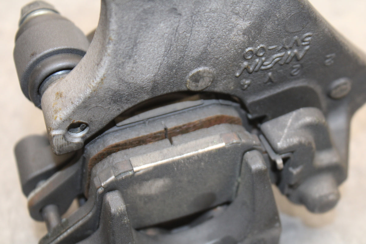 09-14 YAMAHA YZF R1 REAR BACK BRAKE CALIPER W MOUNT BRACKET BB119