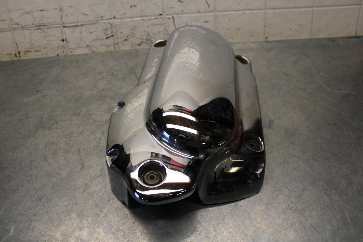 07-08 YAMAHA V STAR 1100 CHROME ENGINE MOTOR TIMING CHAIN COVER BB71