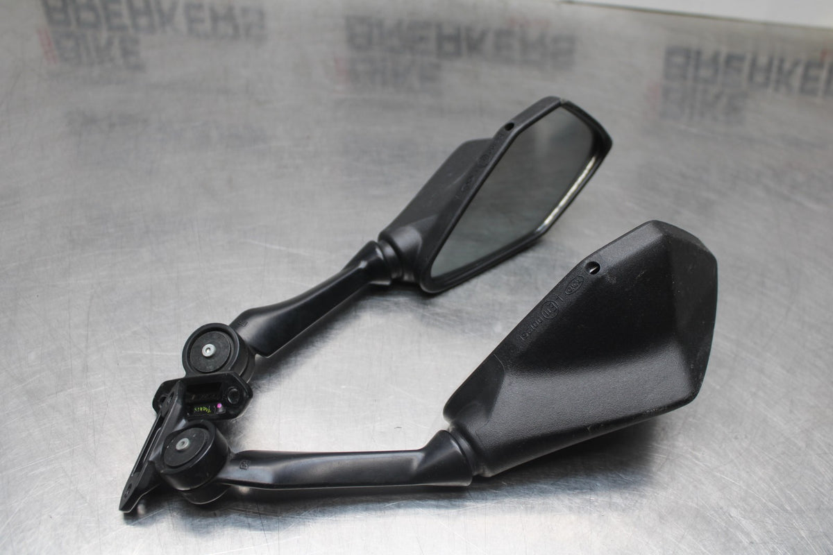 24-25 KAWASAKI NINJA ZX4R REAR VIEW MIRROR SET PAIR MIRRORS BB827