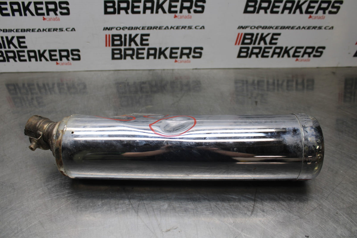 09 KAWASAKI NINJA 250R EXHAUST PIPE MUFFLER SLIP ON CAN SILENCER BB824