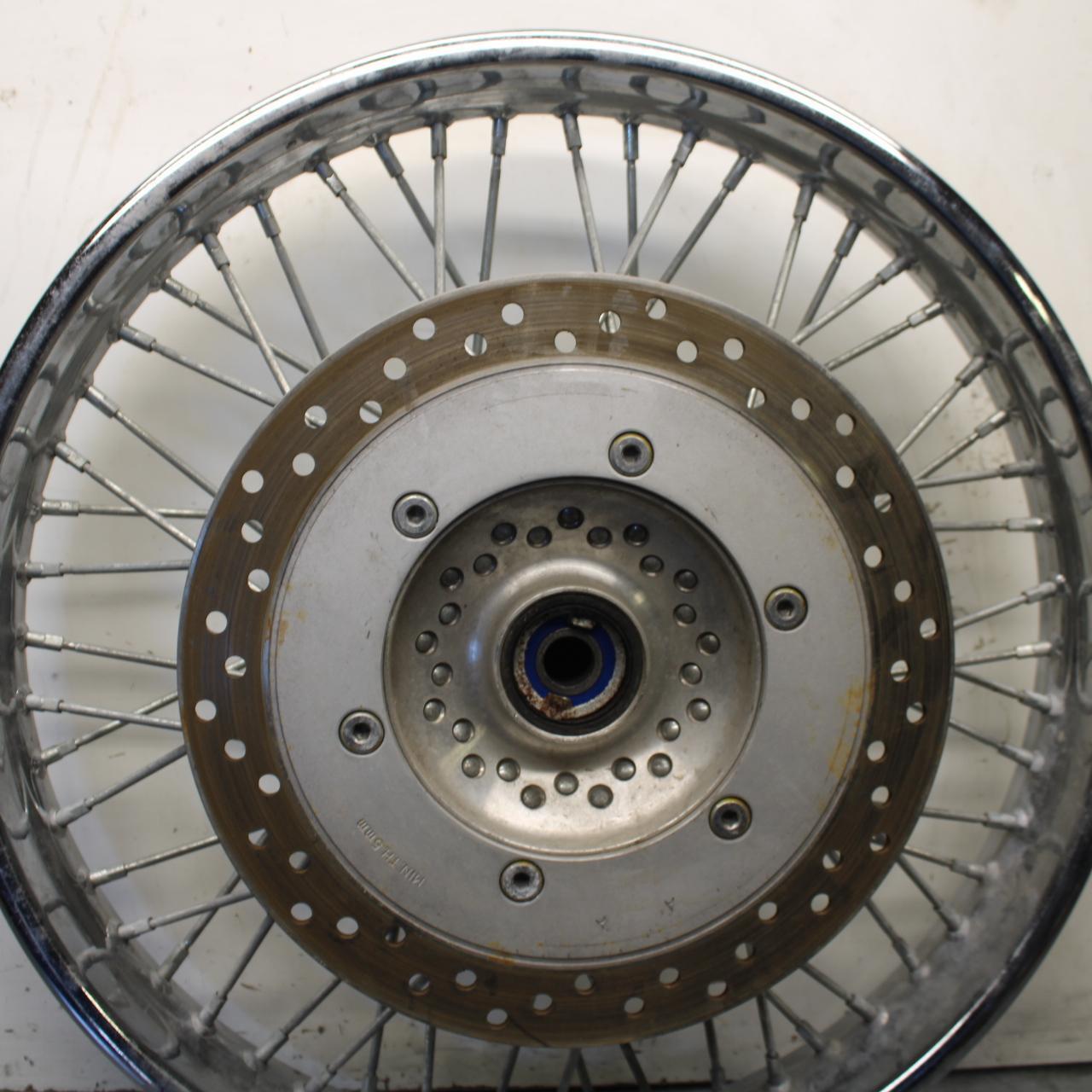 01-02 HONDA SHADOW SPIRIT 750 FRONT WHEEL AND BRAKE DISC ROTOR BB632