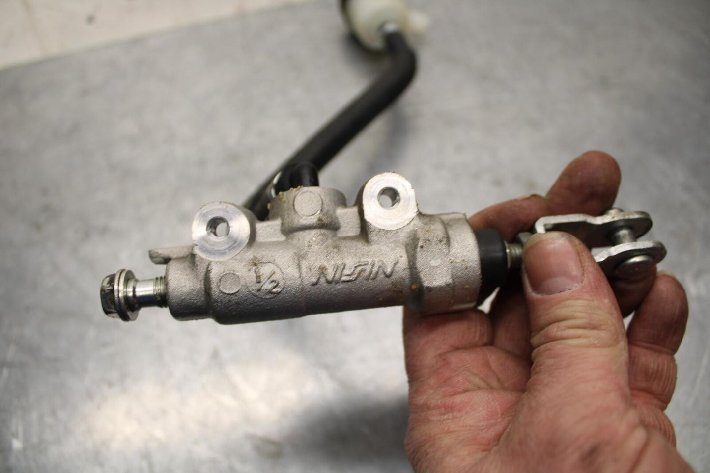 17-20 KAWASAKI Z125 PRO REAR BACK BRAKE MASTER CYLINDER W RESERVOIR BB74