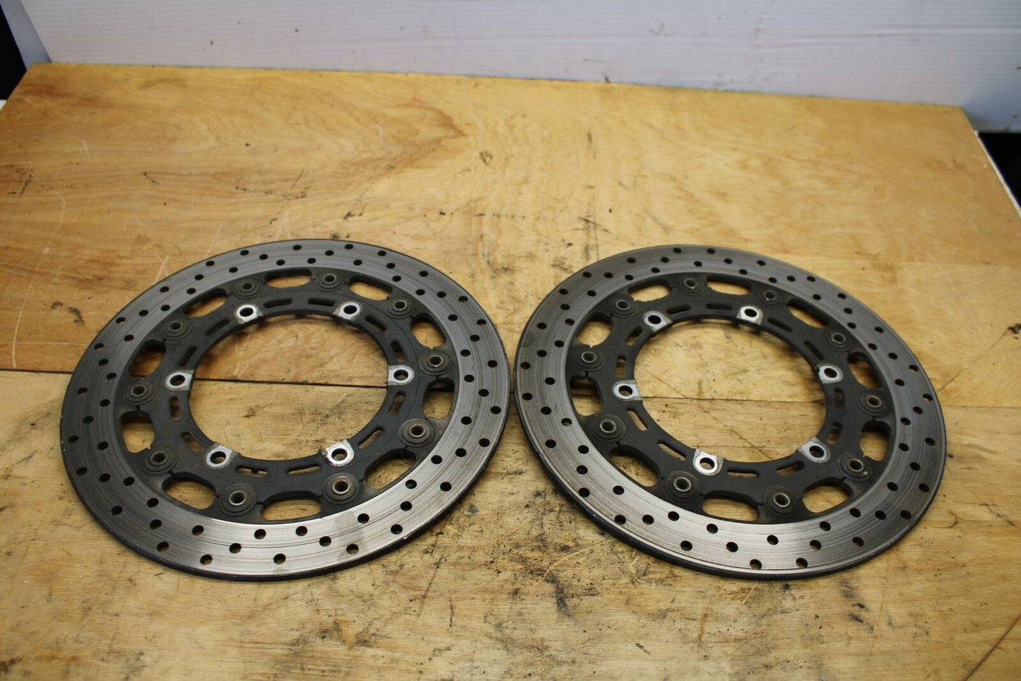 00-01 YAMAHA YZF R6 FRONT LEFT RIGHT BRAKE ROTORS DISCS BB327
