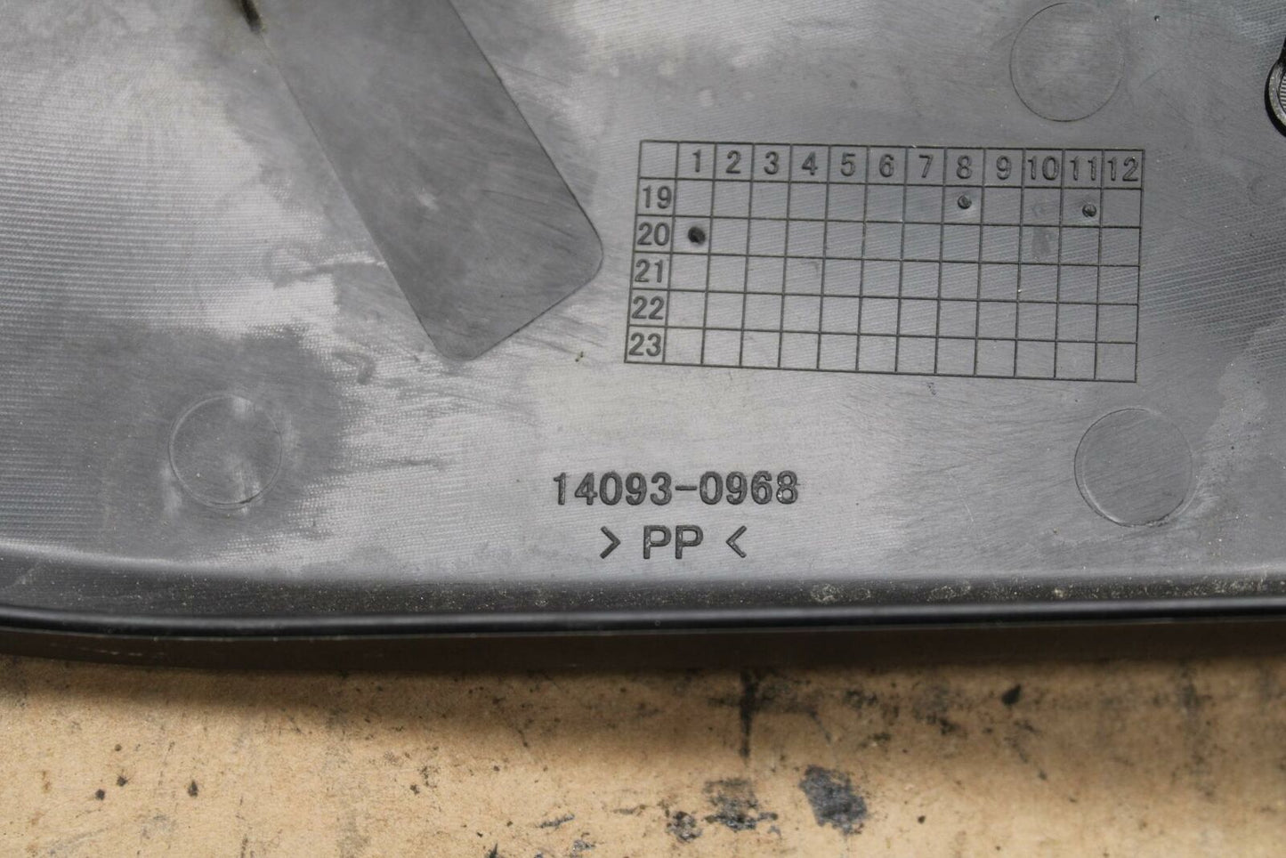 20-22 KAWASAKI Z H2 LEFT FRONT DUCT COVER PANEL COWL BB382