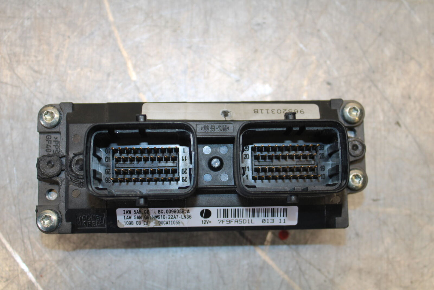 09-11 DUCATI 1198 ECU COMPUTER CONTROLLER UNIT BLACK BOX ECM CDI BB705