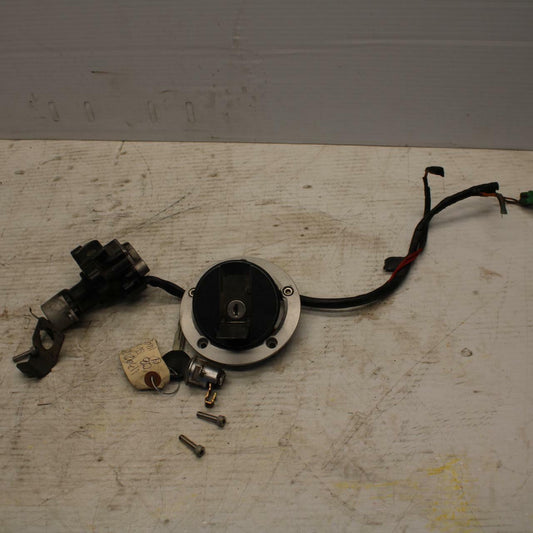 03-05 SUZUKI SV1000 IGNITION LOCK KEY SET W/ GAS CAP AND SEAT LOCK BB296
