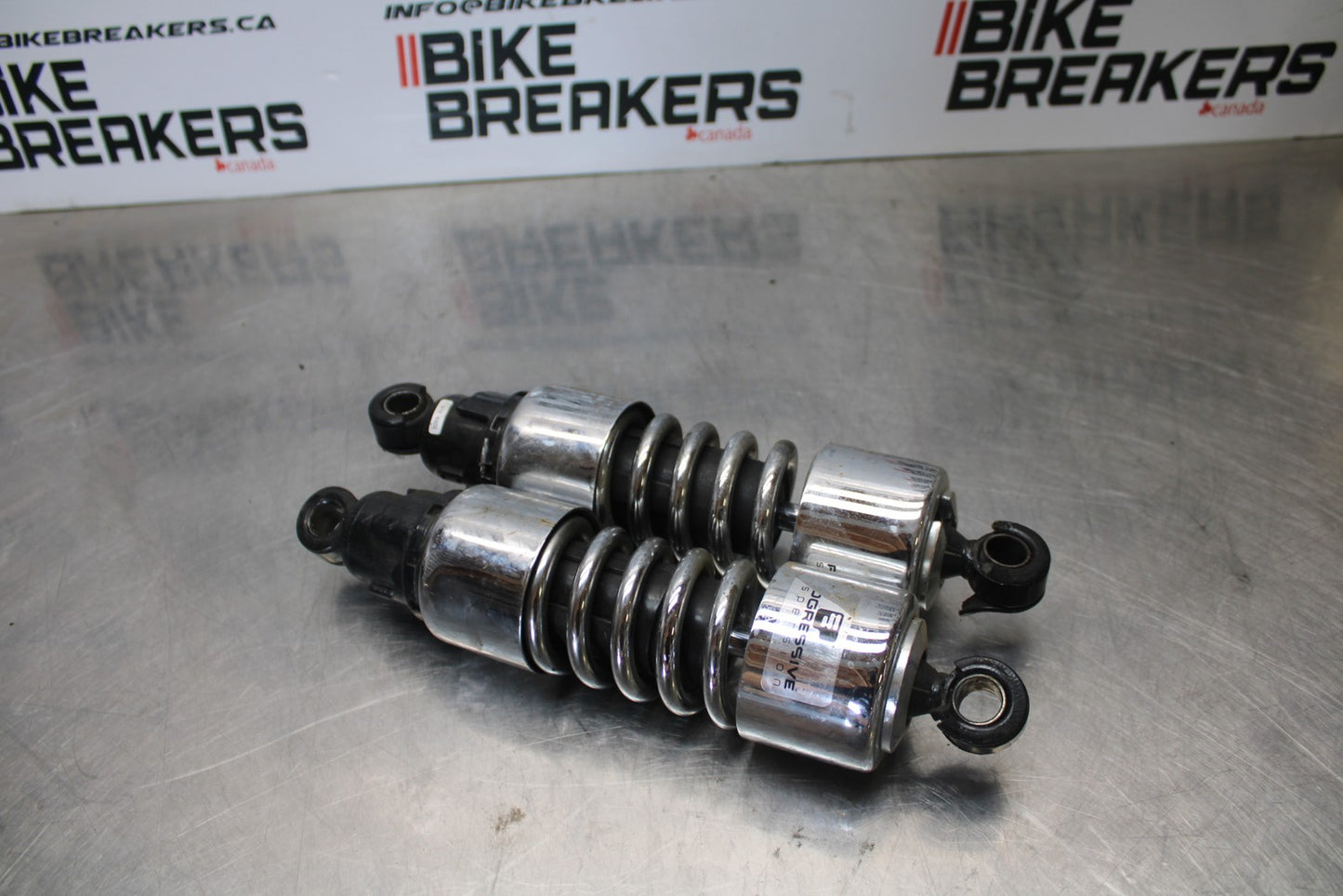 03-08 KAWASAKI VULCAN 1600 12' REAR BACK SHOCK ABSORBER SET PAIR BB196