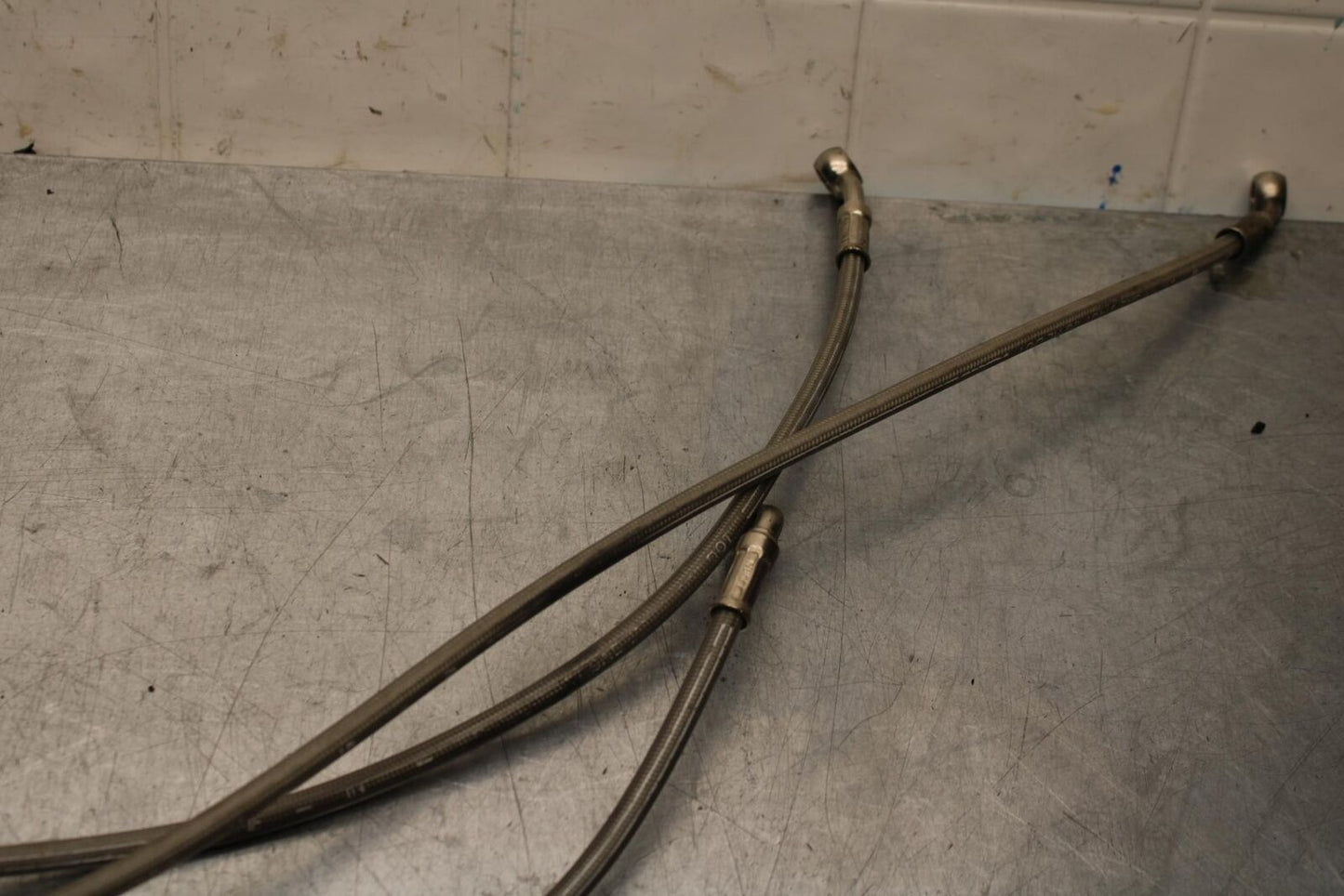 2012 Triumph Daytona 675R FRONT AND REAR SET BRAKE HOSES LINES BB589