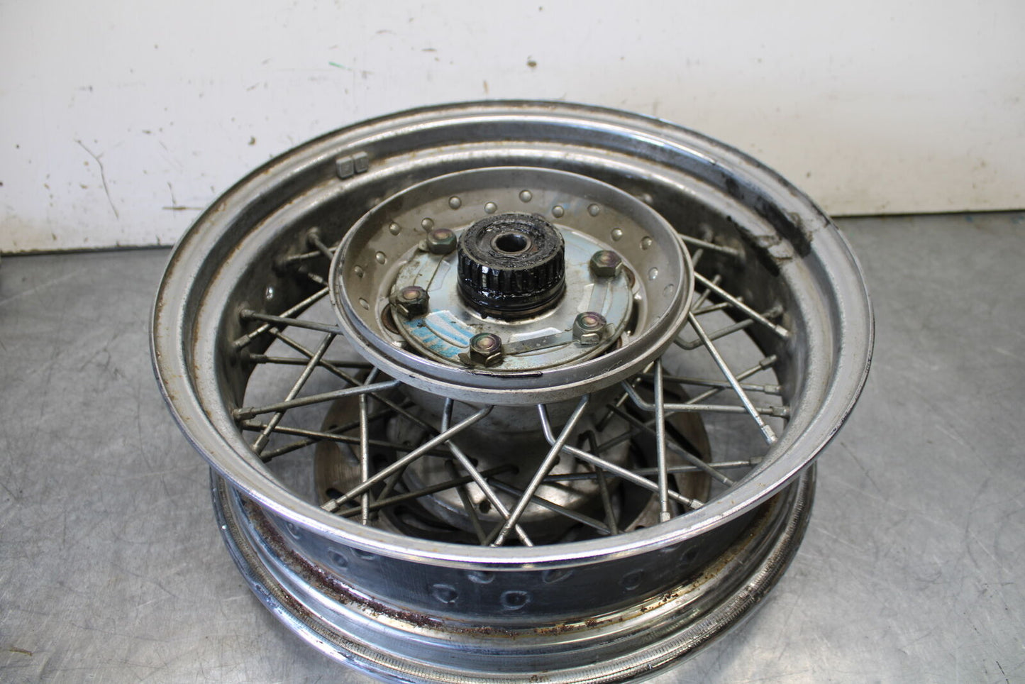 99-00 YAMAHA V STAR 1100 REAR WHEEL BACK RIM BB711