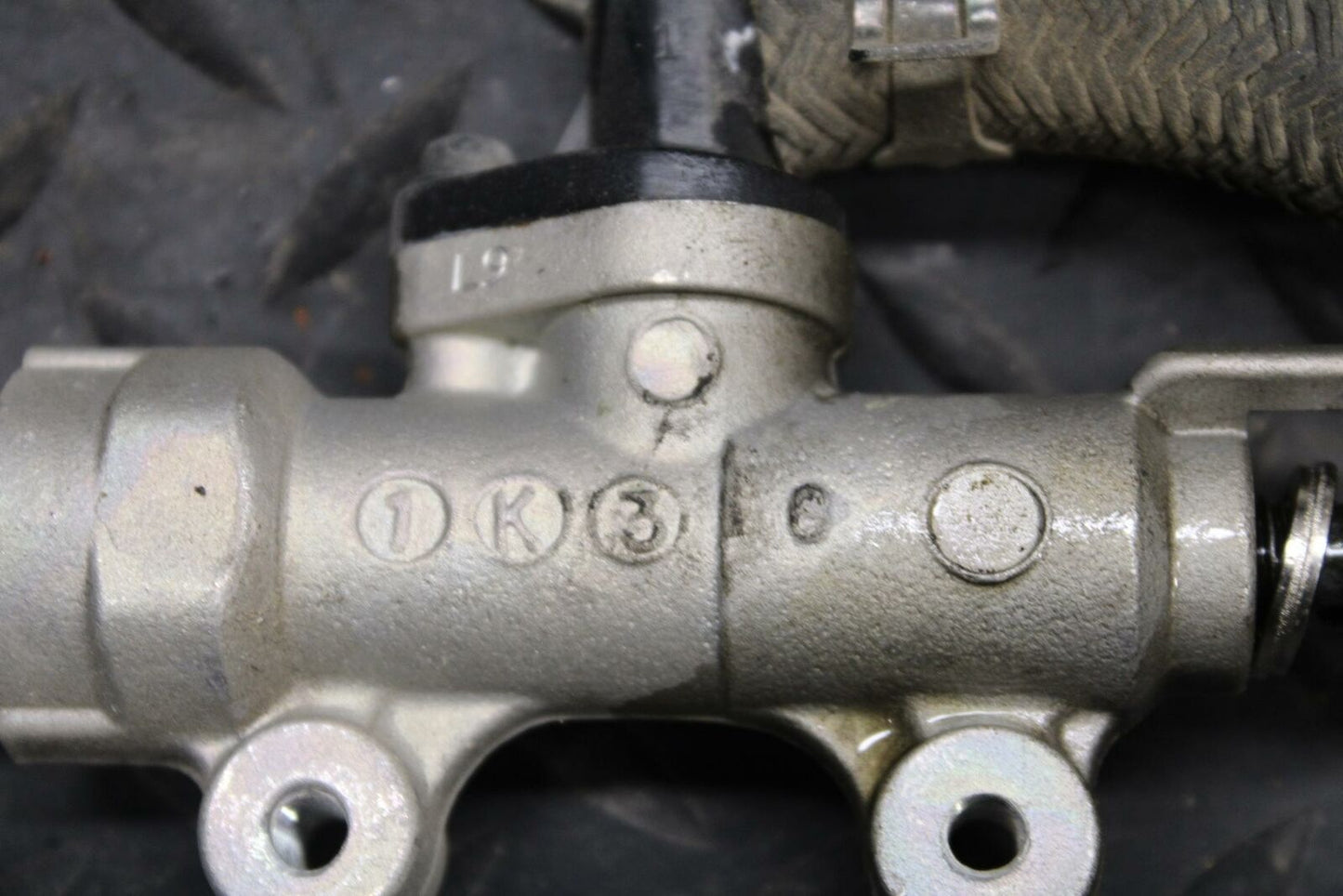 91-02 HONDA ST1100 REAR BACK BRAKE MASTER CYLINDER W RESERVOIR BB222