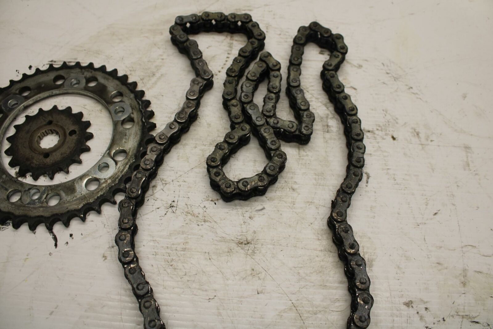 00-07 SUZUKI HAYABUSA FRONT REAR BACK SPROCKET W CHAIN  BB281