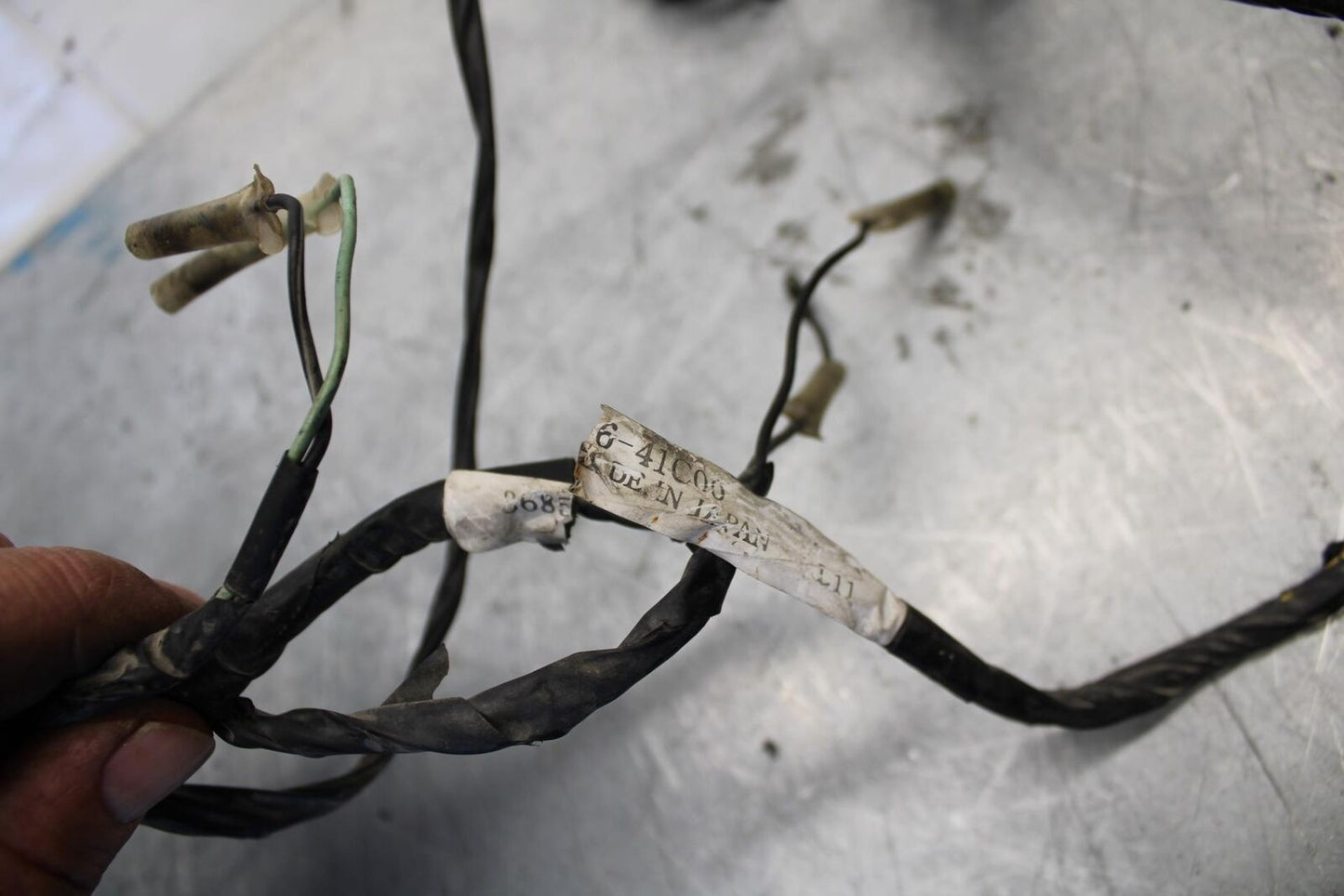 91-92 SUZUKI GSXR1100 HEADLIGHT SPEEDO GAUGES WIRING HARNESS WIRE LOOM BB435