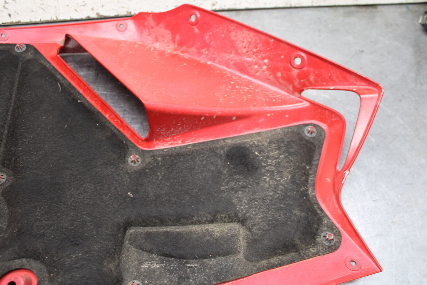 08-13 DUCATI 848 EVO RIGHT LOWER MID UPPER SIDE FAIRING COWL BB667