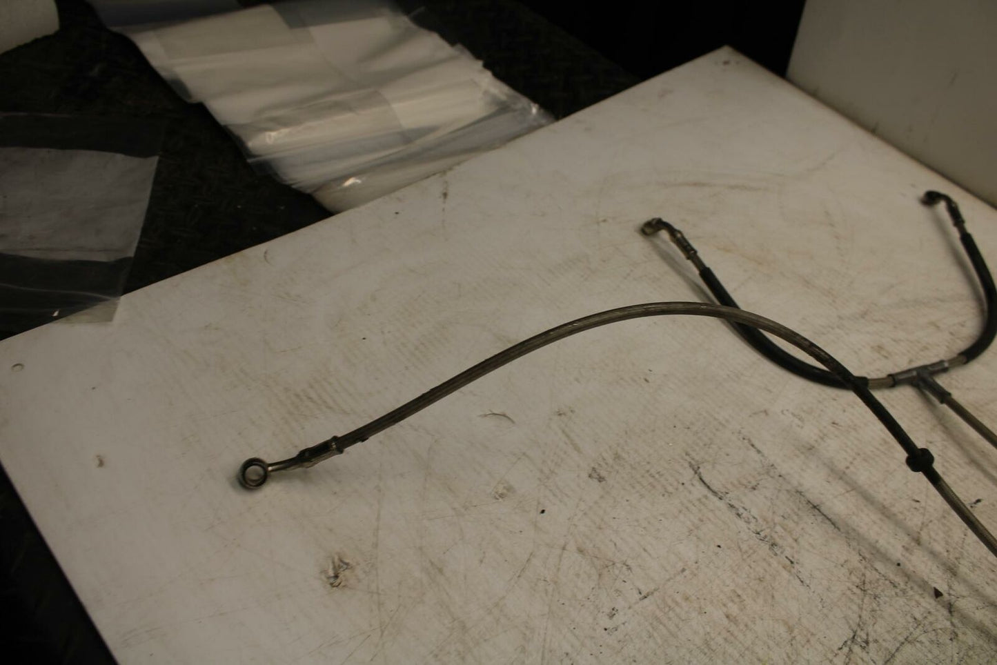 08-11 TRIUMPH SPEED TRIPLE FRONT BRAKE CALIPER HOSES LINES BB366