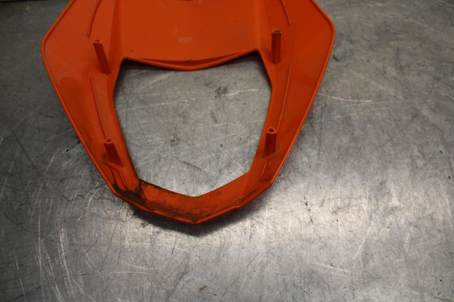 16-18 KTM 690 DUKE ORANGE FRONT UPPER NOSE FAIRING COWL SHROUD BB631