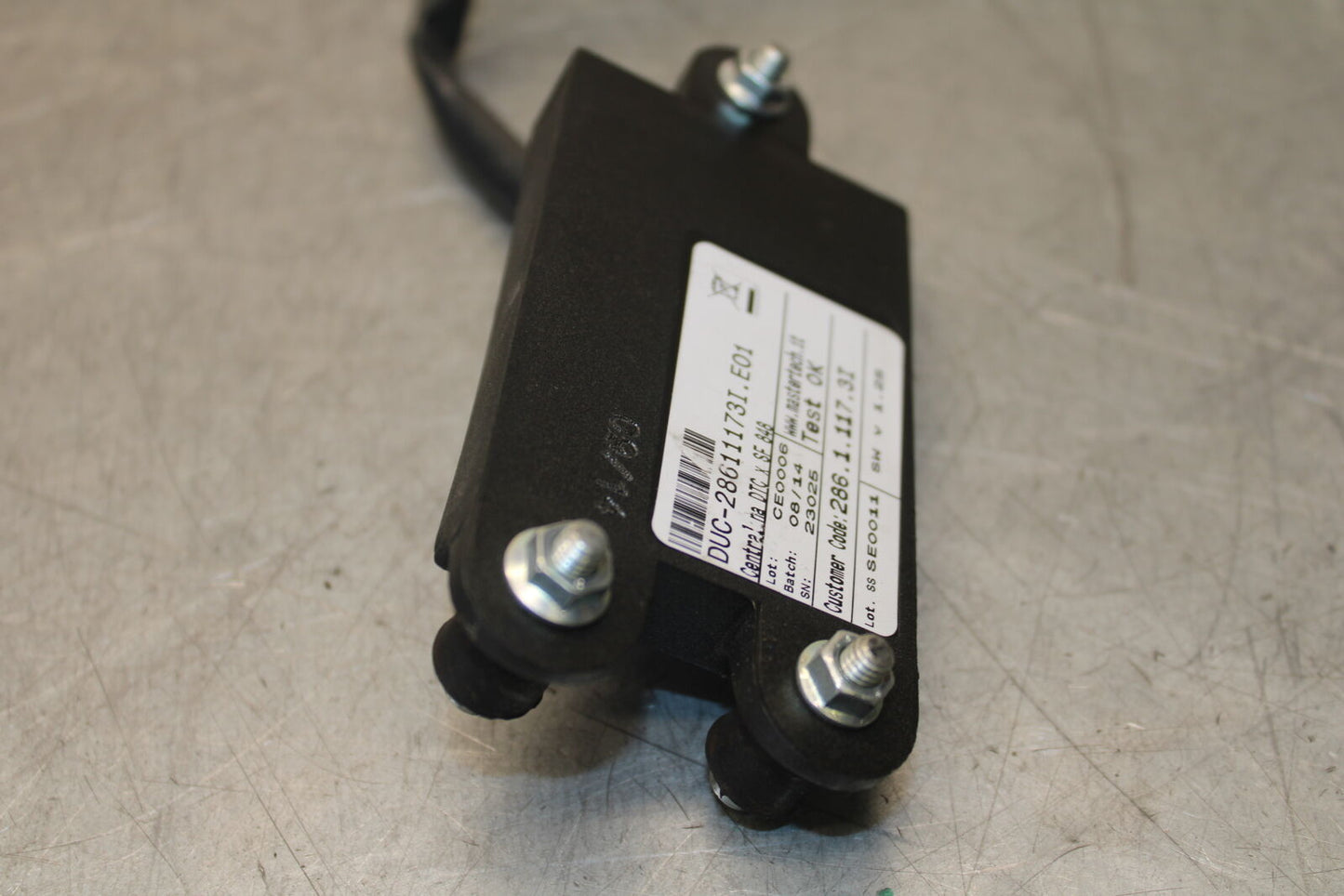 12-13 DUCATI STREETFIGHTER 848 CONTROLLER DIAGNOSTIC CODE UNIT BB705