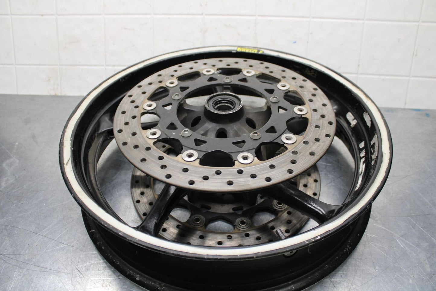 05 YAMAHA YZF R6S FRONT WHEEL LEFT RIGHT BRAKE ROTORS DISCS BB600