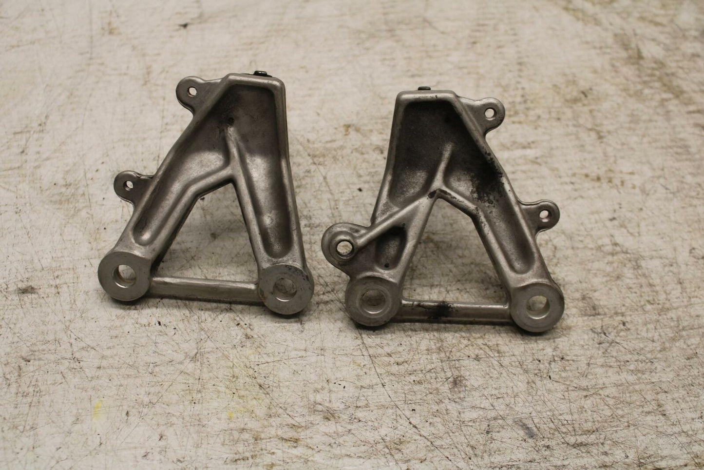 08-10 DUCATI 848 LEFT RIGHT REARSET REAR SET DRIVER PEG BRACKETS MOUNTS BB369