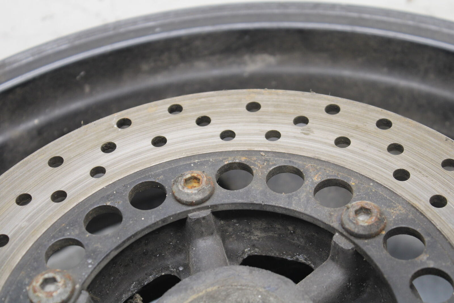 96-07 YAMAHA YZF600R REAR WHEEL BACK RIM AND ROTOR BB746