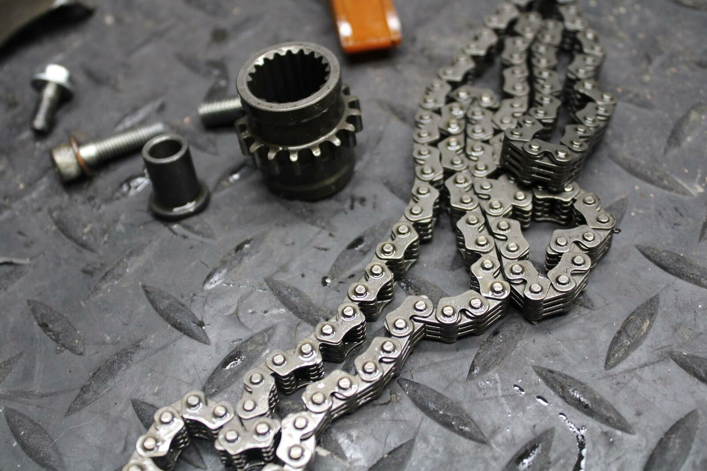 98 HONDA CBR600F3 CAM CHAIN CAMSHAFT TENSIONER 14520-MBZ-K01 GUIDE BB201