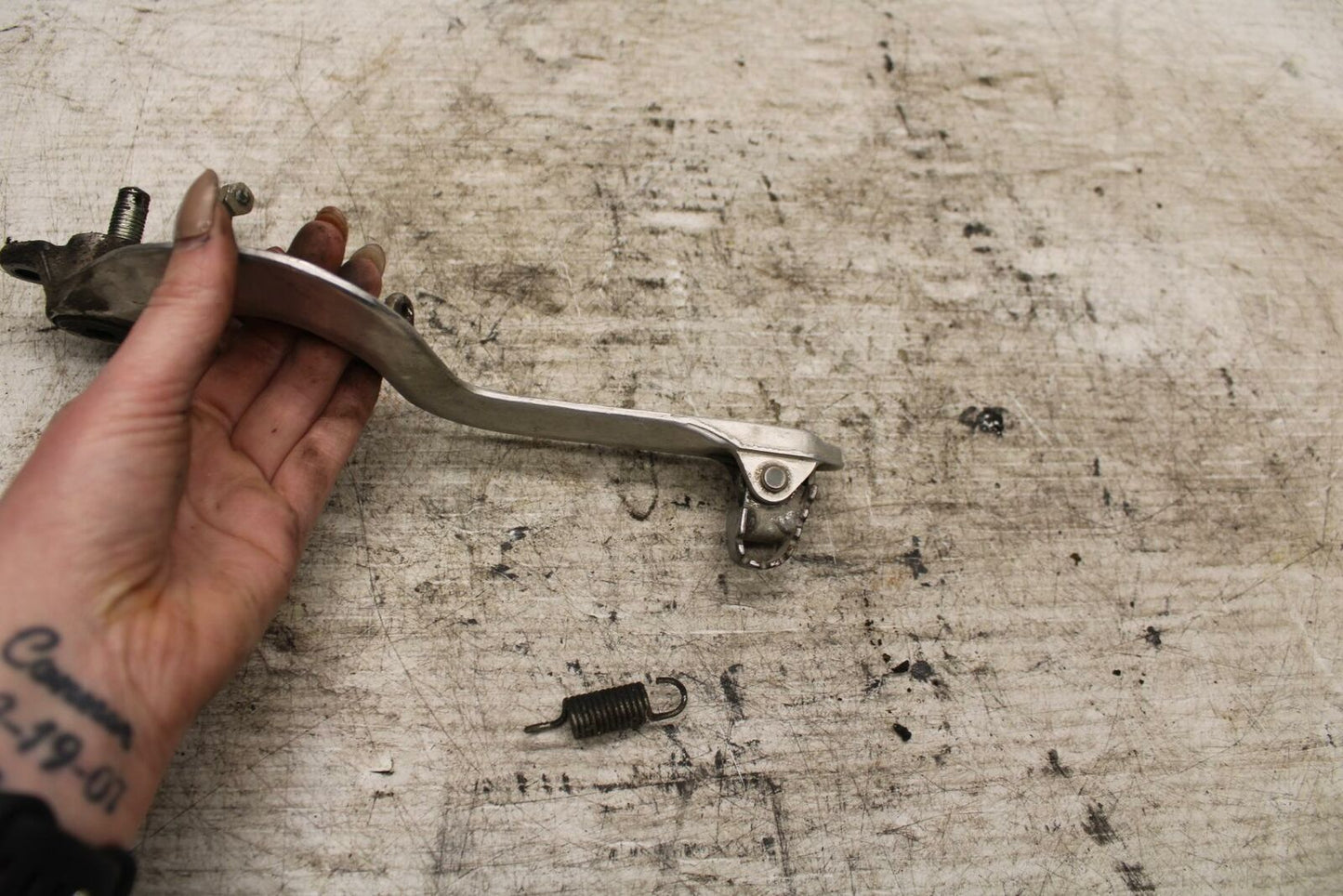 05-21 SUZUKI DRZ400SM RIGHT REARSET BRAKE FOOT PEDAL BB376