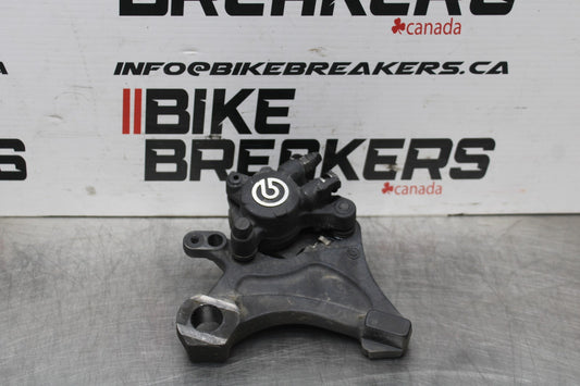 14 TRIUMPH STREET TRIPLE ABS REAR BACK BRAKE CALIPER W MOUNT BRACKET BB808