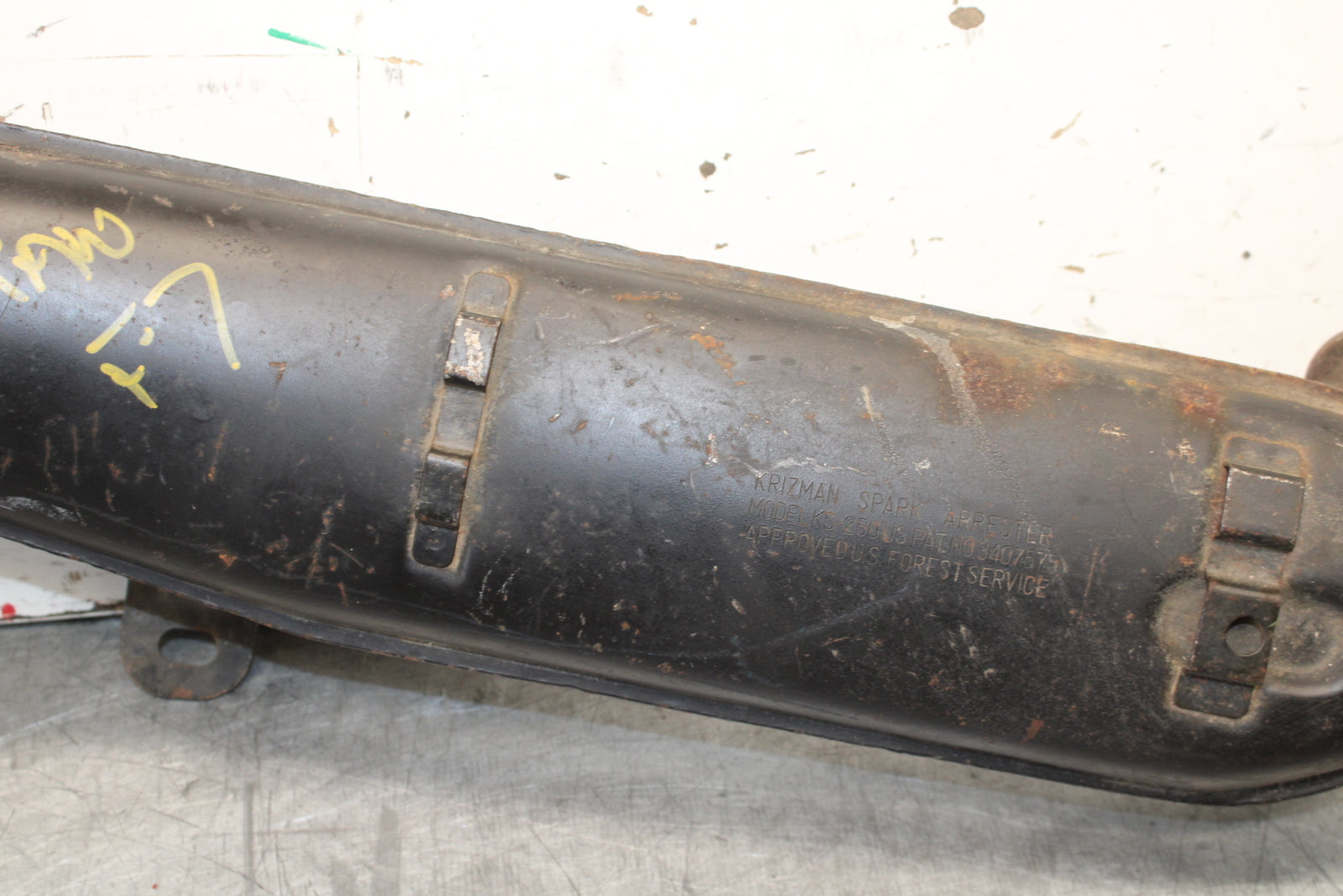 71-75 KAWASAKI F7 EXHAUST PIPE MUFFLER SLIP ON CAN SILENCER BB00