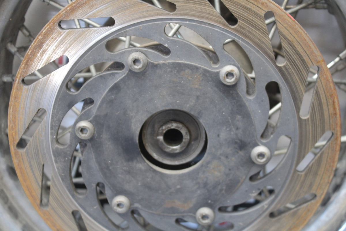 08 YAMAHA V STAR 1100 XVS1100AW CLASSIC REAR WHEEL BACK RIM & ROTOR BB916