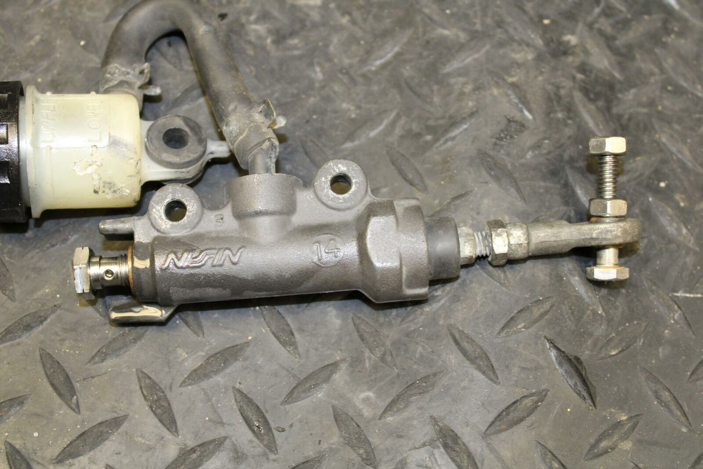 12-16 HONDA CBR1000RR REAR BACK BRAKE MASTER CYLINDER W RESERVOIR BB176